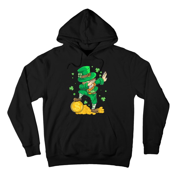 St Patrick Day Dabbing Leprechaun Irish Gift Hoodie