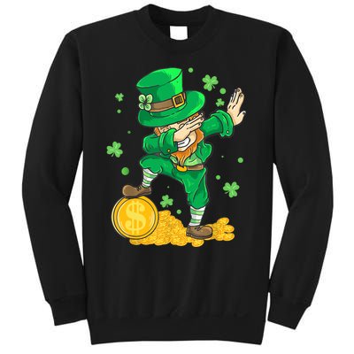 St Patrick Day Dabbing Leprechaun Irish Gift Sweatshirt