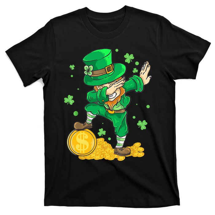 St Patrick Day Dabbing Leprechaun Irish Gift T-Shirt