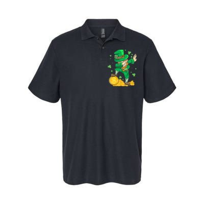 St Patrick Day Dabbing Leprechaun Irish Gift Softstyle Adult Sport Polo