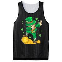 St Patrick Day Dabbing Leprechaun Irish Gift Mesh Reversible Basketball Jersey Tank