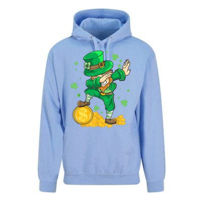 St Patrick Day Dabbing Leprechaun Irish Gift Unisex Surf Hoodie