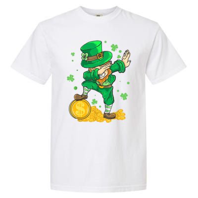 St Patrick Day Dabbing Leprechaun Irish Gift Garment-Dyed Heavyweight T-Shirt