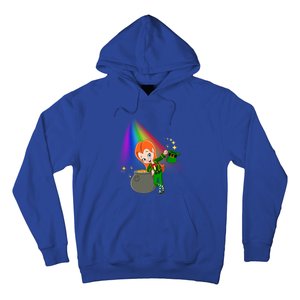 St Patrick's Day Shamrock Leprechaun Rainbow Cute Gift Hoodie