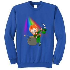 St Patrick's Day Shamrock Leprechaun Rainbow Cute Gift Sweatshirt