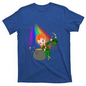 St Patrick's Day Shamrock Leprechaun Rainbow Cute Gift T-Shirt