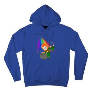 St Patrick's Day Shamrock Leprechaun Rainbow Cute Gift Tall Hoodie