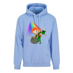 St Patrick's Day Shamrock Leprechaun Rainbow Cute Gift Unisex Surf Hoodie