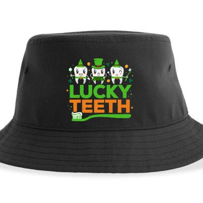 St Patrick Dentist Teeth Dental Rdh Saint Patricks Day Cool Gift Sustainable Bucket Hat