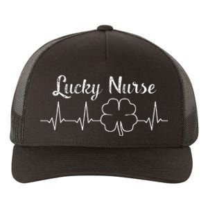 St Patrick's Day Nurse 4 Leaf Clover St Paddy's Gift Yupoong Adult 5-Panel Trucker Hat