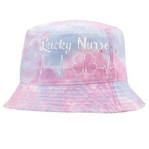 St Patrick's Day Nurse 4 Leaf Clover St Paddy's Gift Tie-Dyed Bucket Hat