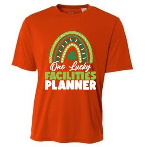 St Patricks Day One Lucky Facilities Planner Gift Cooling Performance Crew T-Shirt