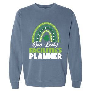 St Patricks Day One Lucky Facilities Planner Gift Garment-Dyed Sweatshirt