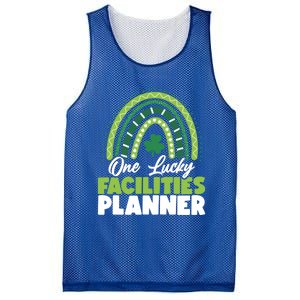 St Patricks Day One Lucky Facilities Planner Gift Mesh Reversible Basketball Jersey Tank