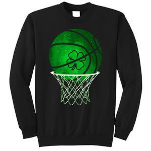 St Patricks day Shamrock Basketball Irish Sweatshirt