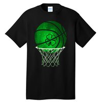 St Patricks day Shamrock Basketball Irish Tall T-Shirt