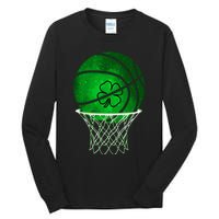 St Patricks day Shamrock Basketball Irish Tall Long Sleeve T-Shirt