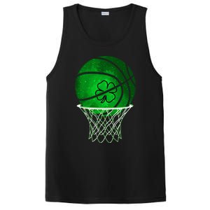 St Patricks day Shamrock Basketball Irish PosiCharge Competitor Tank