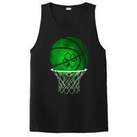 St Patricks day Shamrock Basketball Irish PosiCharge Competitor Tank