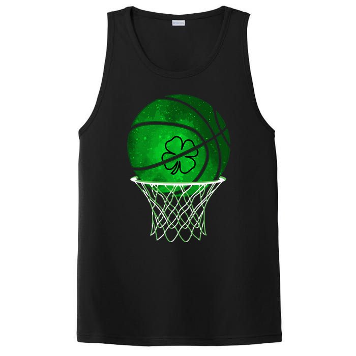 St Patricks day Shamrock Basketball Irish PosiCharge Competitor Tank