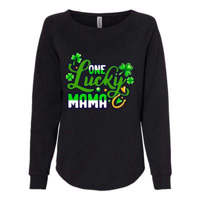 St Patrick's Day Green Shamrock Mother Mom Lucky Mama Cute Gift Womens California Wash Sweatshirt