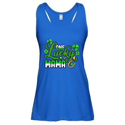 St Patrick's Day Green Shamrock Mother Mom Lucky Mama Cute Gift Ladies Essential Flowy Tank