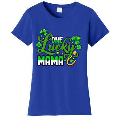 St Patrick's Day Green Shamrock Mother Mom Lucky Mama Cute Gift Women's T-Shirt