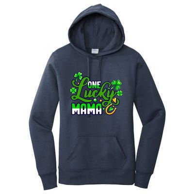 St Patrick's Day Green Shamrock Mother Mom Lucky Mama Cute Gift Women's Pullover Hoodie