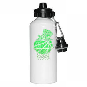 St Patricks Day Shamrock Basketball Irish Aluminum Water Bottle