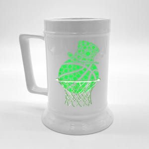 St Patricks Day Shamrock Basketball Irish Beer Stein