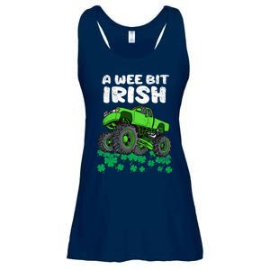 St Patricks Day Boy A Wee Bit Irish Monster Truck Ladies Essential Flowy Tank