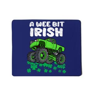 St Patricks Day Boy A Wee Bit Irish Monster Truck Mousepad