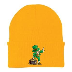 St Patricks Day Dabbing Leprechaun Boys Kids Men Dab Youth Knit Cap Winter Beanie