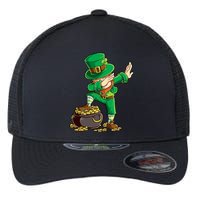 St Patricks Day Dabbing Leprechaun Boys Kids Men Dab Youth Flexfit Unipanel Trucker Cap