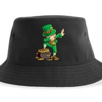 St Patricks Day Dabbing Leprechaun Boys Kids Men Dab Youth Sustainable Bucket Hat