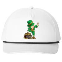 St Patricks Day Dabbing Leprechaun Boys Kids Men Dab Youth Snapback Five-Panel Rope Hat