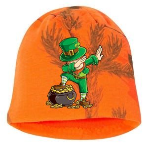 St Patricks Day Dabbing Leprechaun Boys Kids Men Dab Youth Kati - Camo Knit Beanie