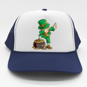 St Patricks Day Dabbing Leprechaun Boys Kids Men Dab Youth Trucker Hat