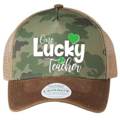 St Patricks Day One Lucky Teacher Legacy Tie Dye Trucker Hat