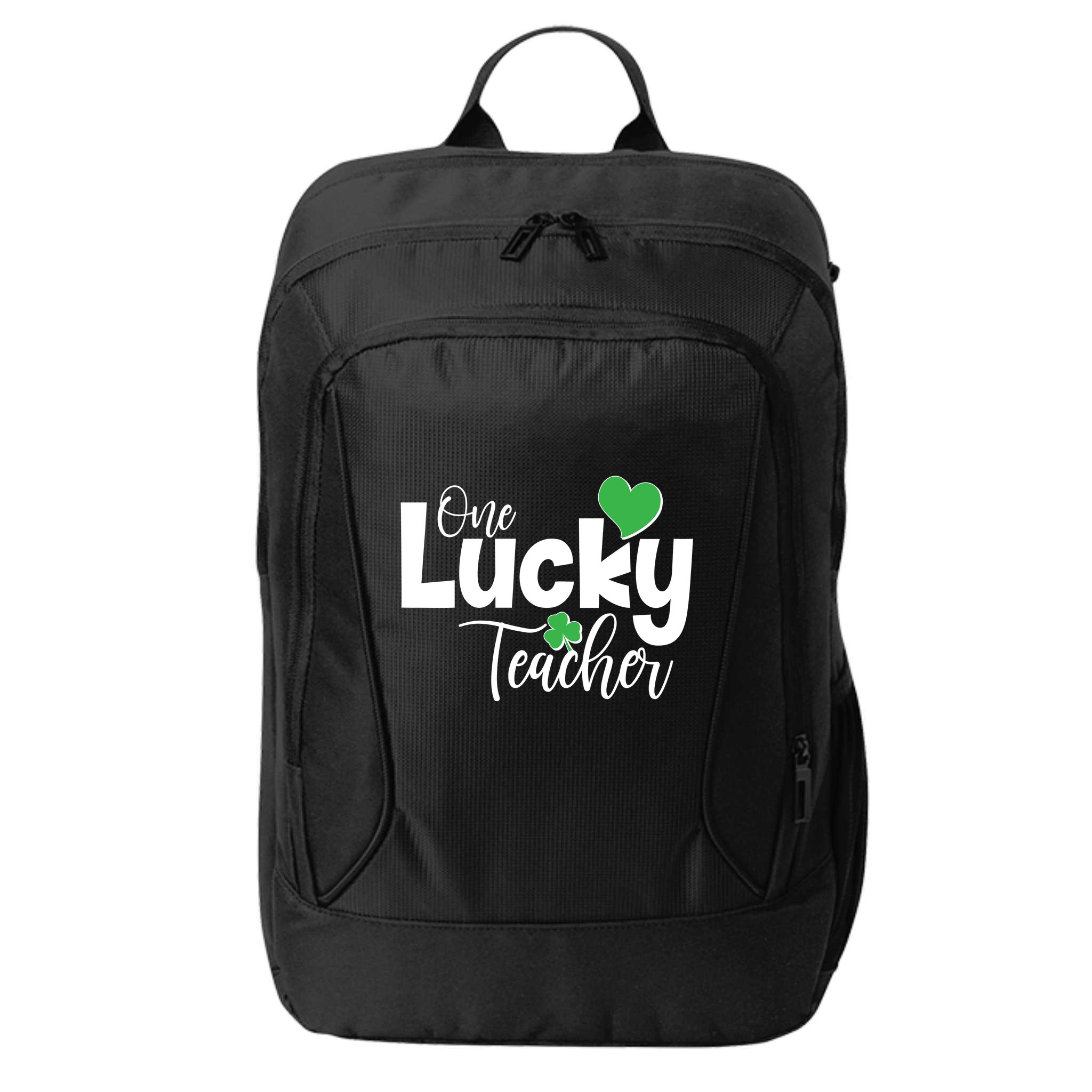 St Patricks Day One Lucky Teacher City Backpack