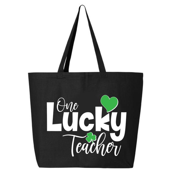 St Patricks Day One Lucky Teacher 25L Jumbo Tote