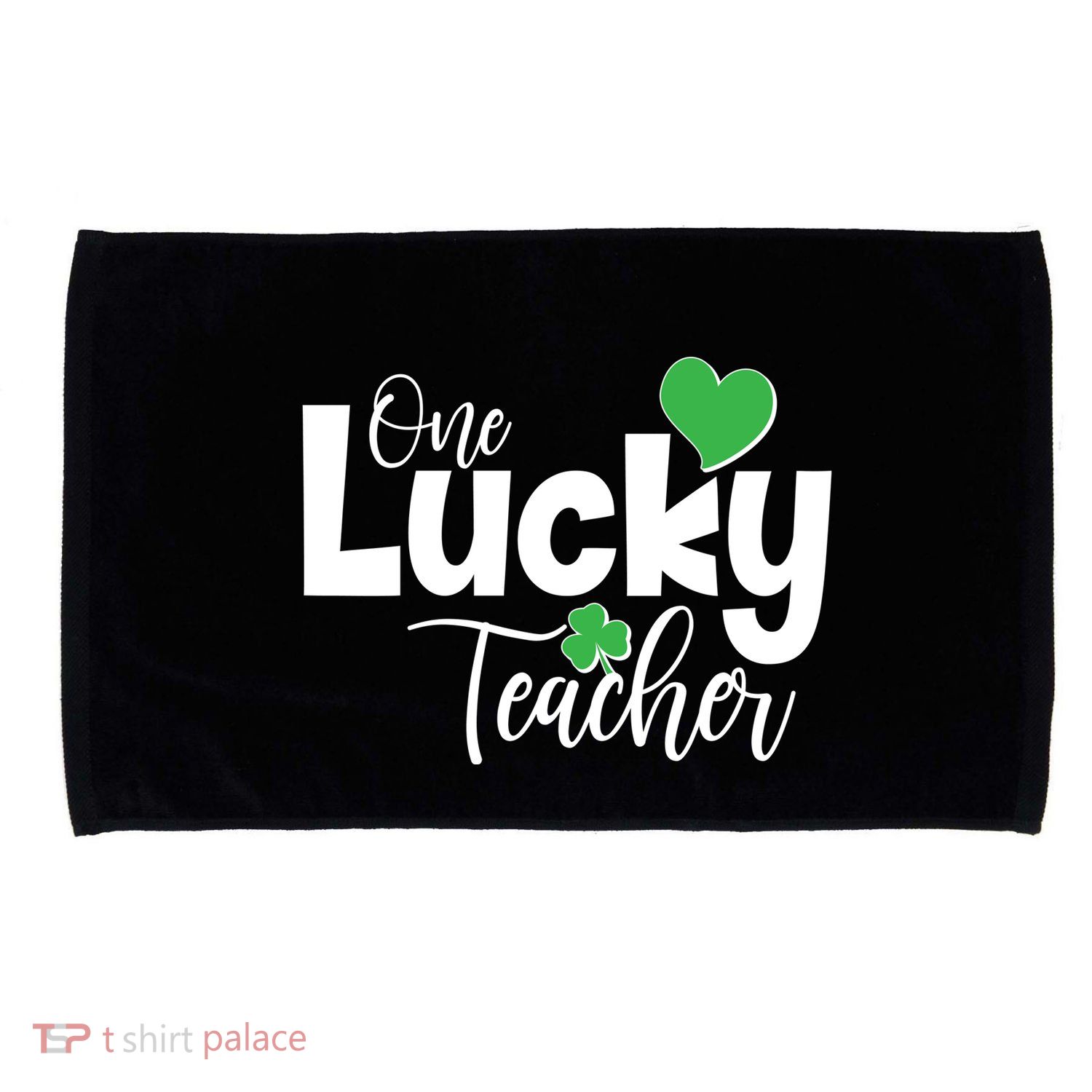 St Patricks Day One Lucky Teacher Microfiber Hand Towel