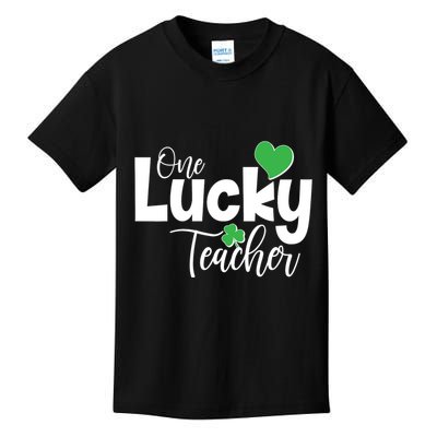 St Patricks Day One Lucky Teacher Kids T-Shirt