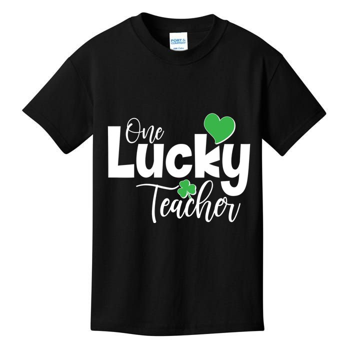 St Patricks Day One Lucky Teacher Kids T-Shirt
