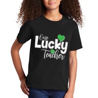 St Patricks Day One Lucky Teacher Kids T-Shirt