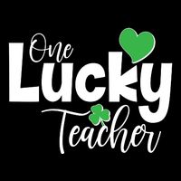 St Patricks Day One Lucky Teacher Kids T-Shirt