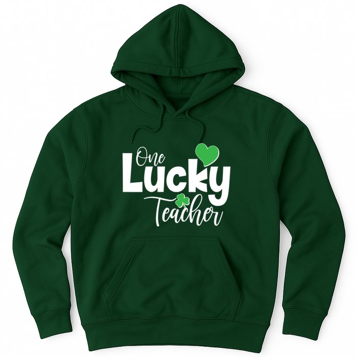 St Patricks Day One Lucky Teacher Hoodie