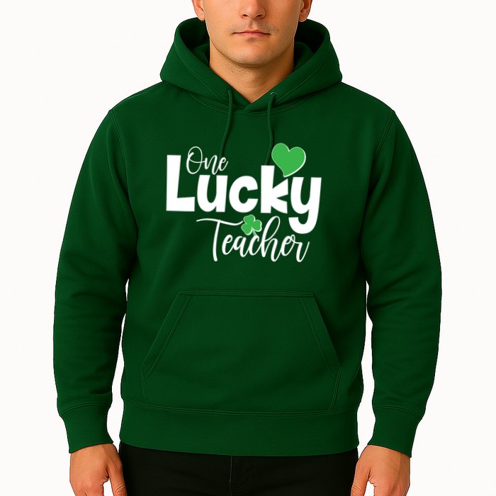 St Patricks Day One Lucky Teacher Hoodie