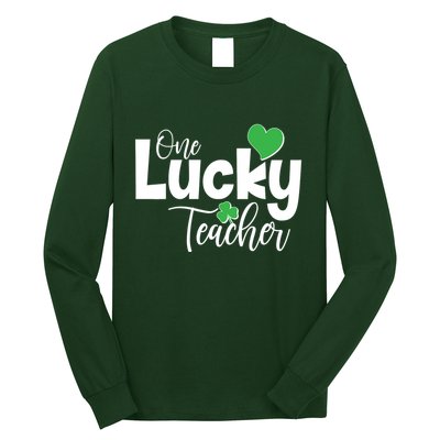 St Patricks Day One Lucky Teacher Long Sleeve Shirt