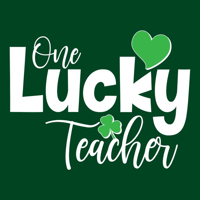 St Patricks Day One Lucky Teacher Apron